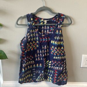 Sleeveless Sailboat Top ⛵️⚓️